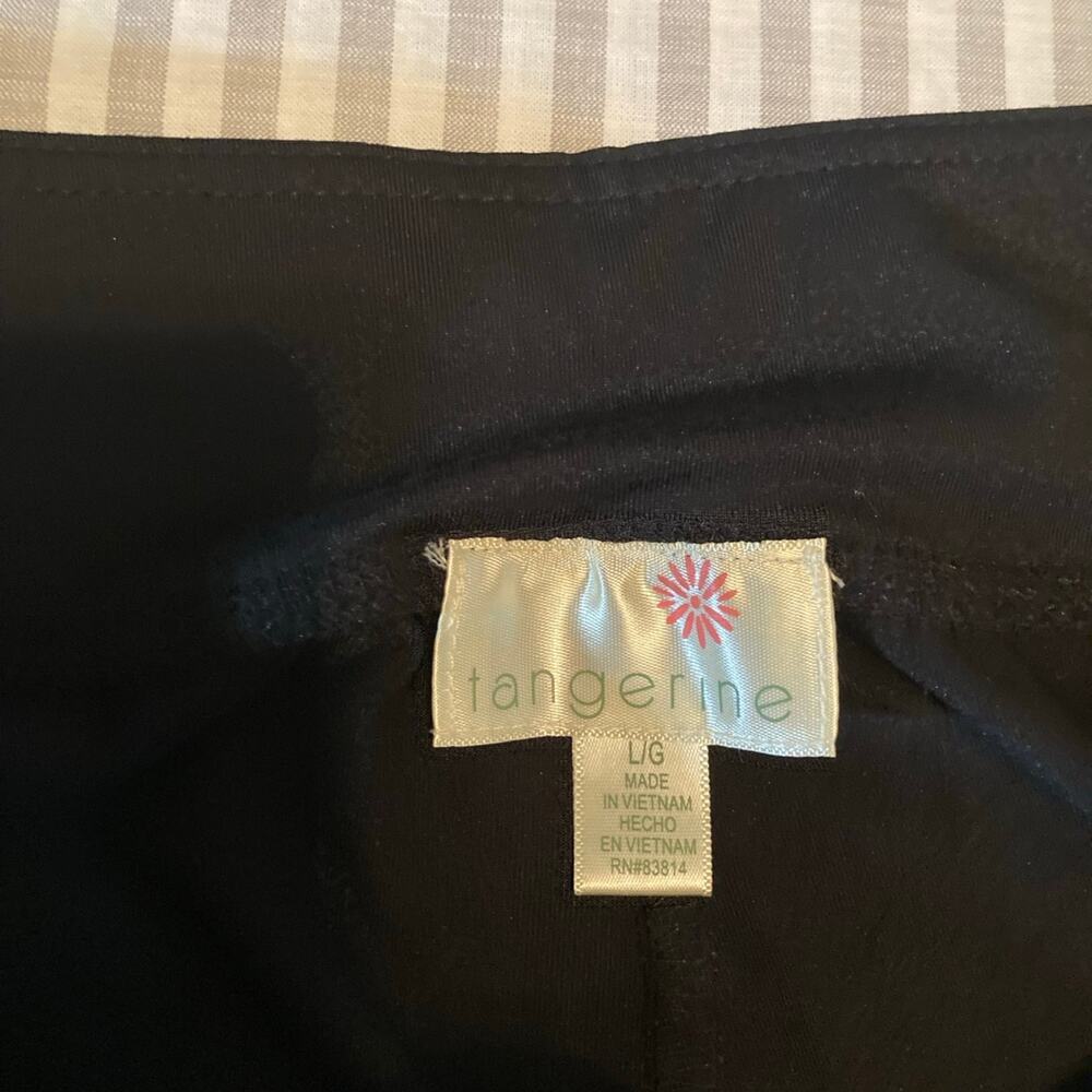 Tangerine black lounge pants ladies large - Picture 3 of 6